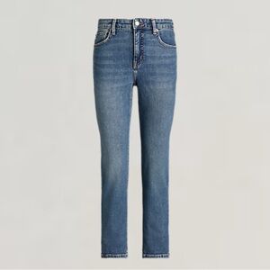 Ralph Lauren High-Rise Straight Ankle Jean